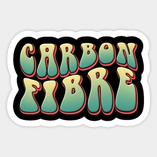 Carbon Fibre Retro Design Sticker